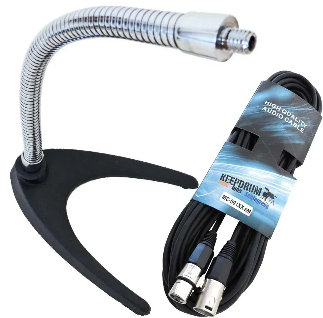 Стойка для микрофона keepdrum MS60 Black с кабелем