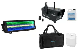 American DJ Vintage Bar RGBL LED DMX Eye Candy Blinder Effect Light+Fogger+Bag