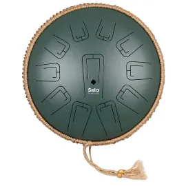 Schlitztrommel Sela Unity TD13U2 Tongue Drum 13" C Major Green 432 Hz Schlitz Tr