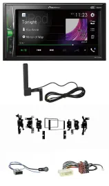 Автомагнитола для Nissan Micra 2013–2017 Pioneer 2DIN, Bluetooth, DAB, MP3, AUX, черный