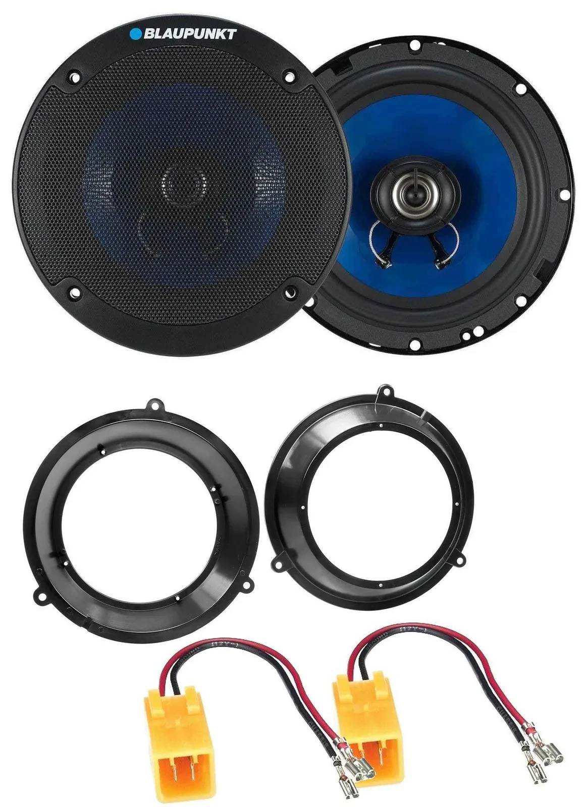 Blaupunkt 2-Wege 250Watt 16,5cm Lautsprecher für Fiat Panda 03-12 Fronttür Auto
