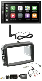 Pioneer USB 2DIN Bluetooth DAB Lenkrad Autoradio für Fiat 500 L ab 2012