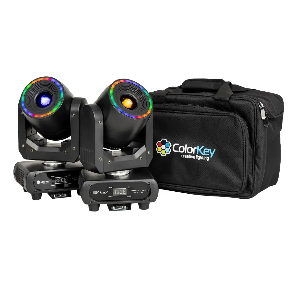 Прибор с полным движением ColorKey CKU-5072 Halo Spot 100 с чехлом (пара)