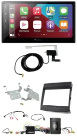 Автомагнитола для Porsche Cayenne 2011–2016 Pioneer 2DIN, USB, Bluetooth, DAB, совместима с кнопками на руле