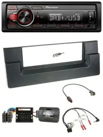 Автомагнитола Pioneer для BMW 5 Series E39 (2001–2004), 1DIN, DAB, USB, поддержка кнопок на руле, Quadlock