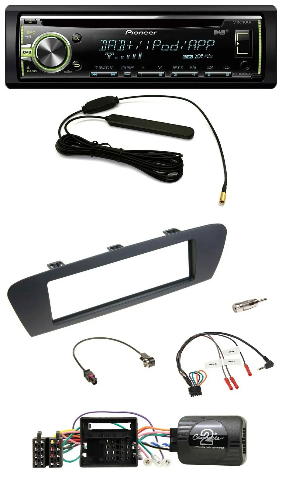 Автомагнитола для Renault Grand Scenic (с 2009) Pioneer MP3, USB, CD, DAB, поддержка управления с руля