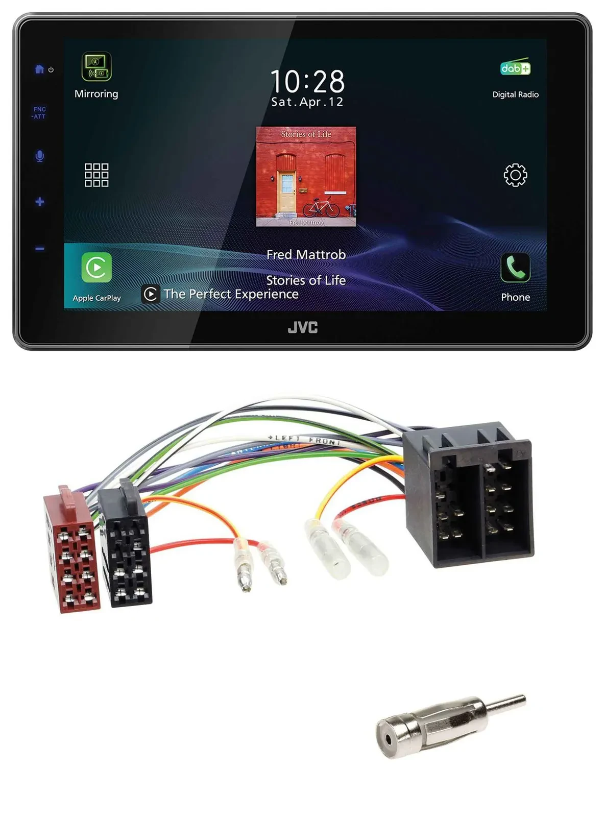 JVC DAB MP3 Bluetooth USB Autoradio für Porsche Boxster (1996-2004)