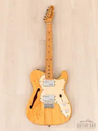 Электрогитара полуакустическая Fender Telecaster Thinline 1972 Vintage Reissue TN72-85 HH Natural w/gigbag Japan 1996