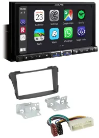 Автомагнитола Alpine 2-DIN DAB USB MP3 Bluetooth для Hyundai i40 (VF, с 2016), черная