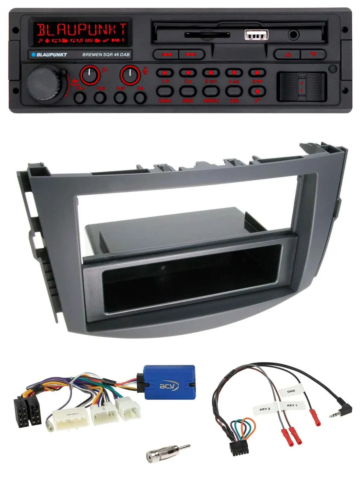 Blaupunkt SD Lenkrad USB Bluetooth DAB Autoradio für Toyota RAV-4 2011-2013