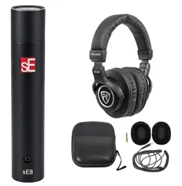 SE Electronics sE8 Omni Condenser Microphone+Gold Sputtered Diaphragm+Headphones