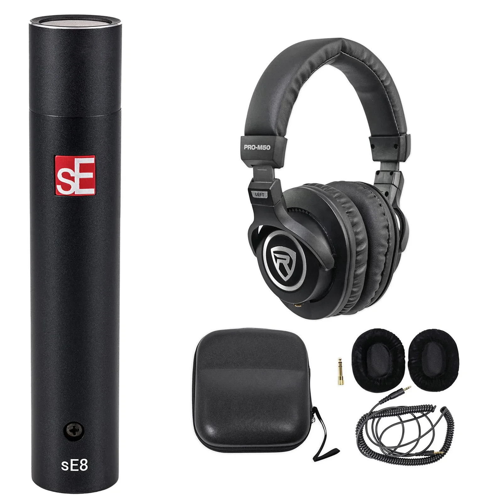 SE Electronics sE8 Omni Condenser Microphone+Gold Sputtered Diaphragm+Headphones