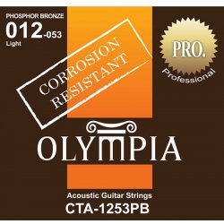 Струны для акустической гитары Olympia CTA1253PB 12-53, бронза фосфорная