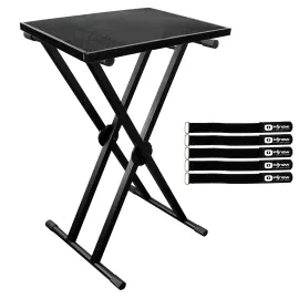 ProX T-KSTU & X-KSD200 Keyboard Stand Table & Easy Lock Coffin Keyboard Botto...