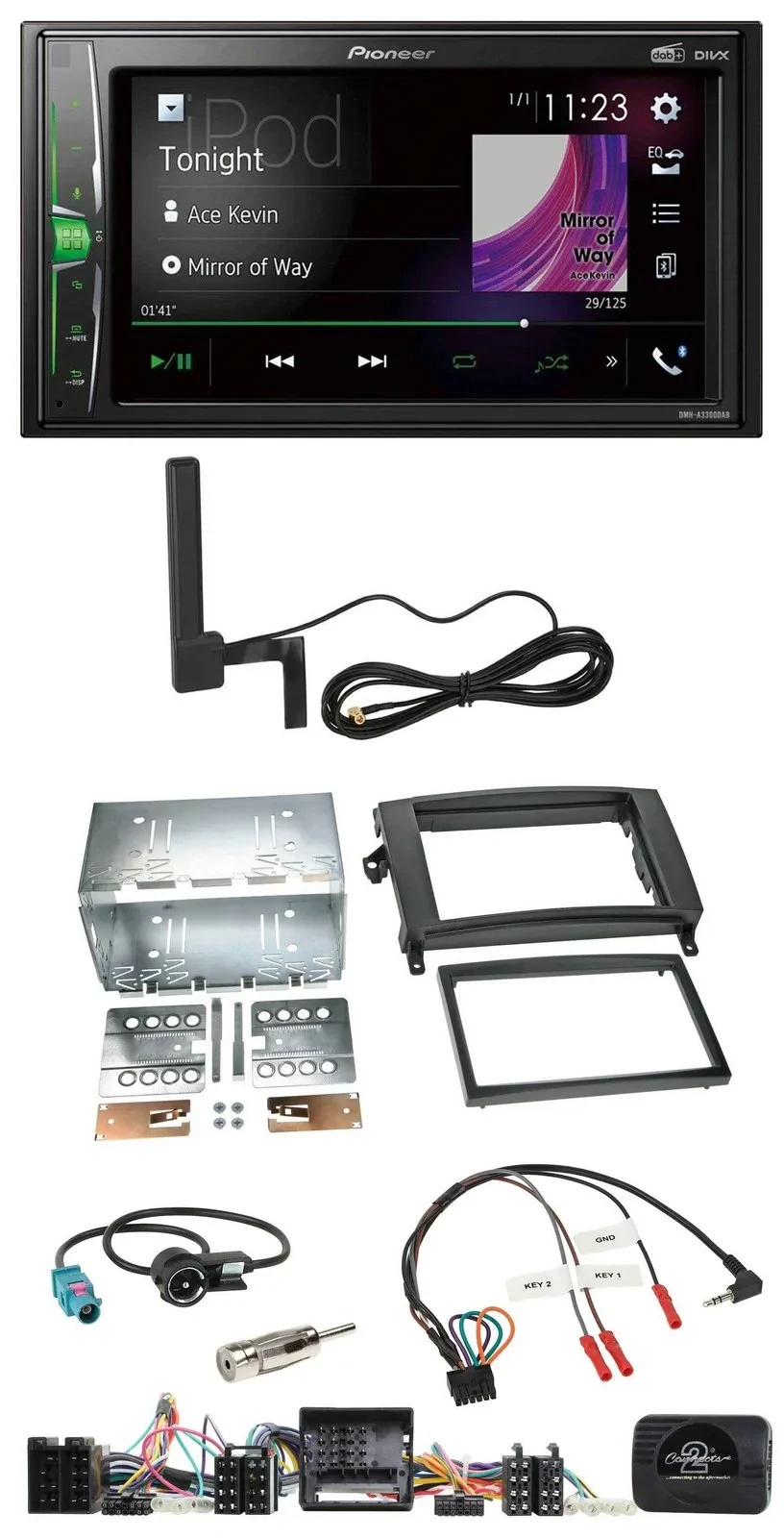 Автомагнитола Pioneer 2DIN Bluetooth MP3 DAB для Mercedes A-/B‑Klasse W169