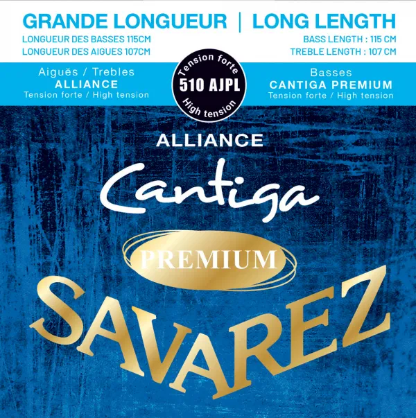 510AJPL Alliance Cantiga Premium Long Комплект струн для классической гитары, Savarez