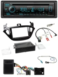 Kenwood Bluetooth DAB CD Lenkrad USB Autoradio für Opel Adam ab 2013 Corsa E Abl