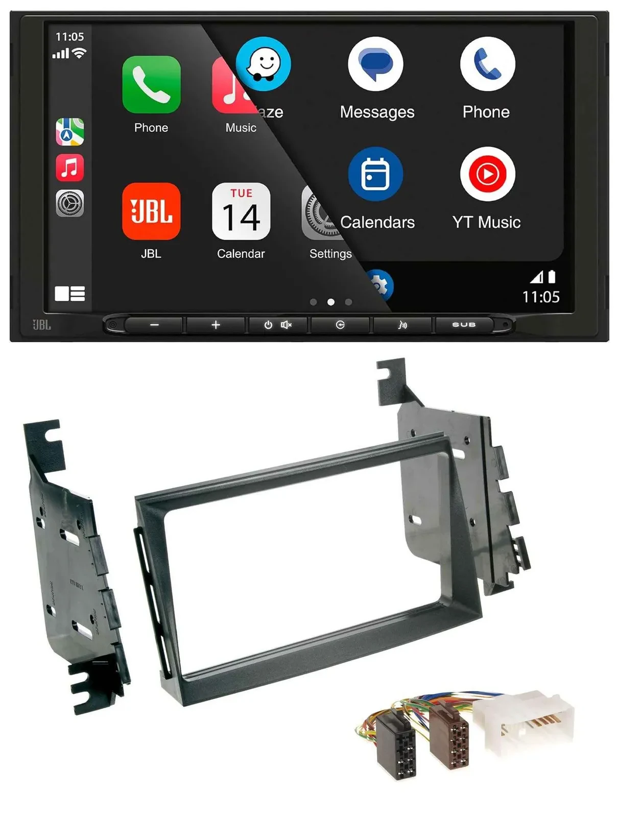 JBL USB 2DIN MP3 Bluetooth AUX Autoradio für Hyundai Azera Japan USA Grandeur 06