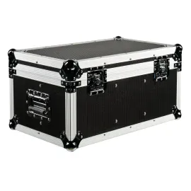 Кейс для светового оборудования lightmaXX Tour Case 8x LED Mini PAR TRI QUAD, штабелируемый, стальные уголки, butterfly-замки