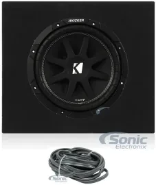 Kicker 43C104 Comp Series 10" Single 4 Ohm Car Subwoofer