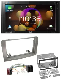 JVC DAB MP3 2DIN Bluetooth USB Autoradio für Lancia Musa (2004-2012)