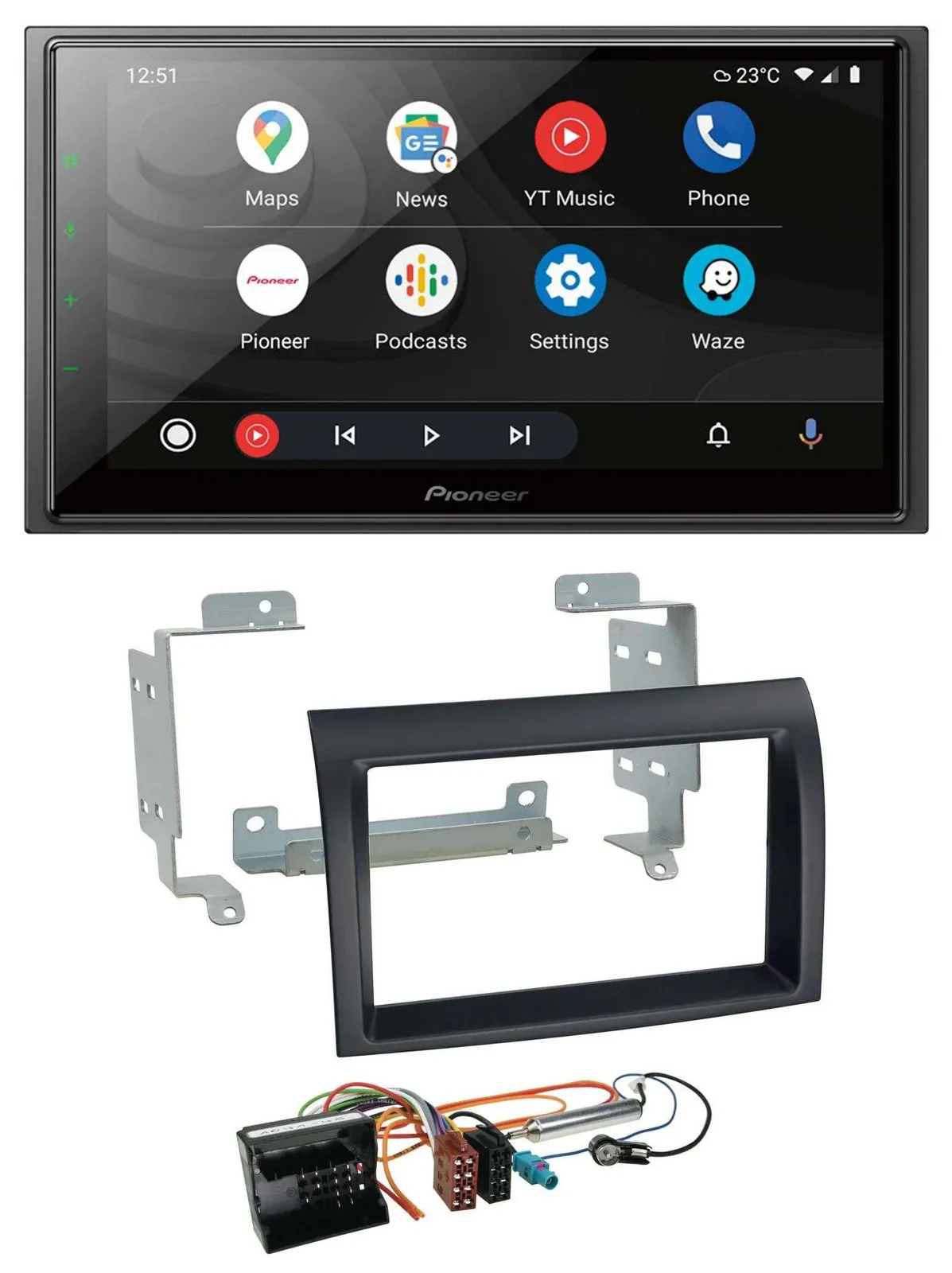 Автомагнитола для Citroen Jumper (2006–2011) Pioneer 2DIN, DAB, USB, Bluetooth, MP3