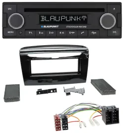 Blaupunkt MP3 Bluetooth DAB CD USB Autoradio für Lancia Y ab 12 schwarz glänzend