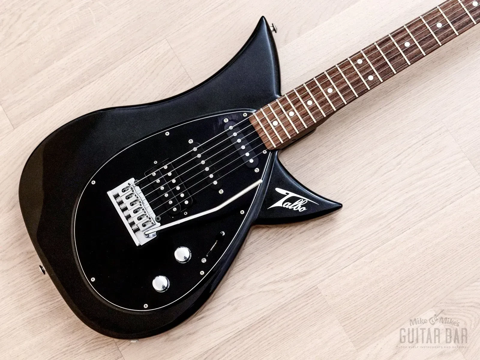 1990s Tokai Talbo A-125SH Aluminum Body Guitar Black Sparkle, Japan