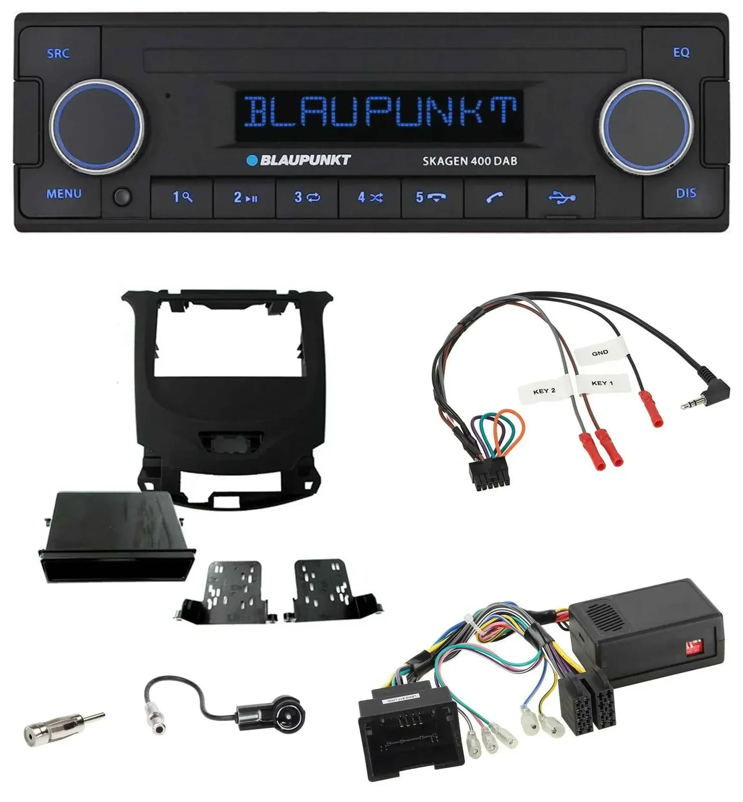 Blaupunkt DAB USB Bluetooth Lenkrad Autoradio für Chevrolet Cruze ab 2016 klavie