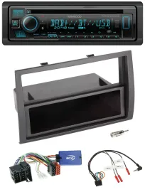 Kenwood Bluetooth DAB CD Lenkrad USB Autoradio für Fiat Ducato 2008-2011 schwarz
