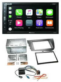 Pioneer DVD 2DIN MP3 DAB Bluetooth USB Autoradio für Seat Leon 2005-2009 silber