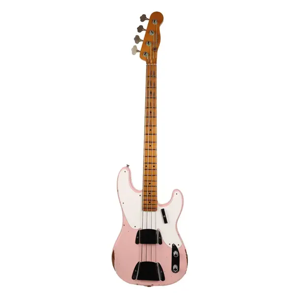 Бас-гитара Fender Custom 1955 Precision Bass Relic Electric Bass Guitar Shell Pink