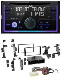 JVC MP3 USB 2DIN DAB Bluetooth CD Autoradio für Nissan Cube ab 09 Frontier ab 13