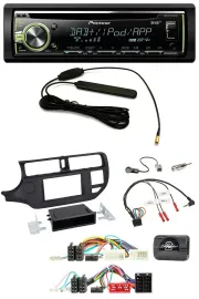 Pioneer MP3 USB CD DAB Lenkrad Autoradio für Kia Rio UB 2011-2015 schwarz
