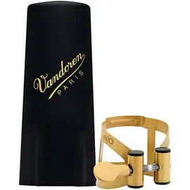 Лигатура для альт-саксофона Vandoren M/O Series Saxophone Ligature Alto Sax - Aged Gold with Plastic cap