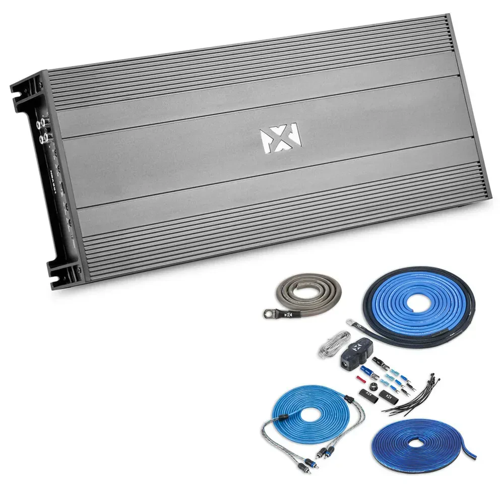 Усилитель мощности для автомобиля NVX NBA201 2-канальный Class-AB 700W с комплектом проводки 4 AWG (XKIT42)