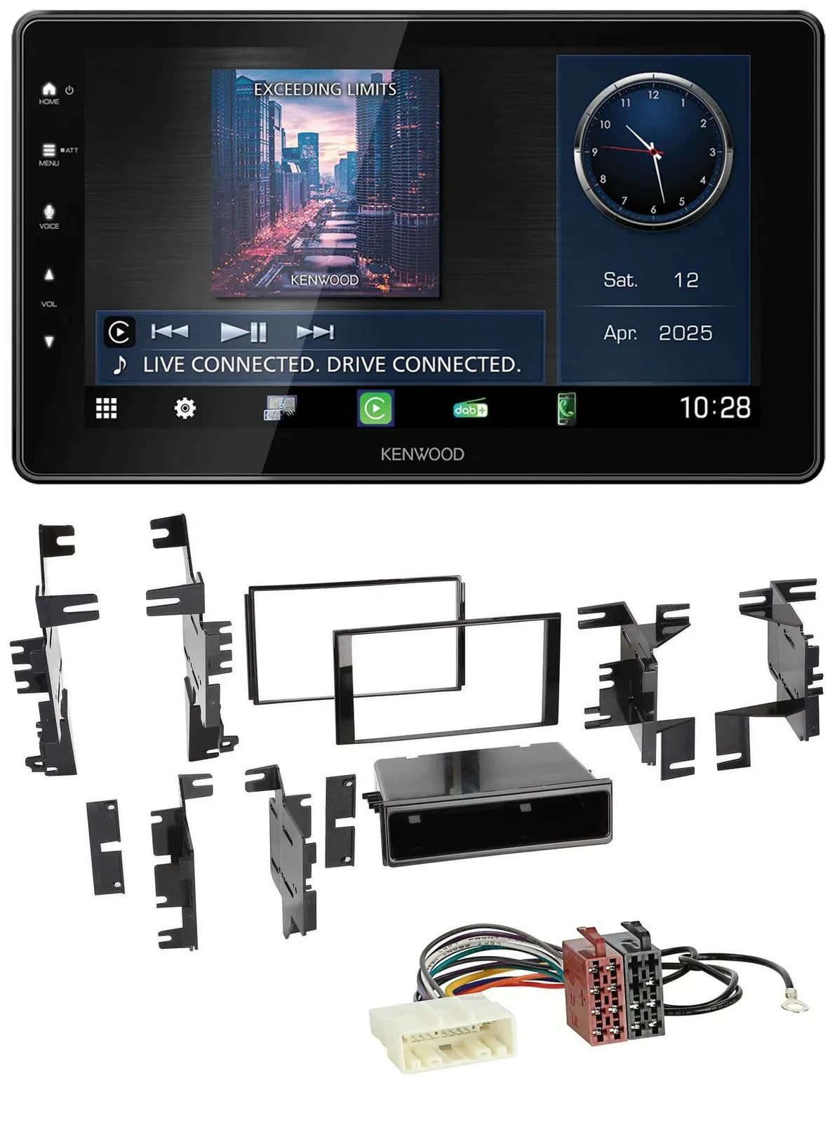 Kenwood MP3 Bluetooth USB DAB Autoradio für Nissan Versa ab 07 Xterra ab 13