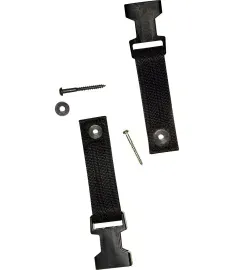 DiMarzio EXTRA LONG Fasteners Pair for ClipLock Straps DD2202, BLACK (2)