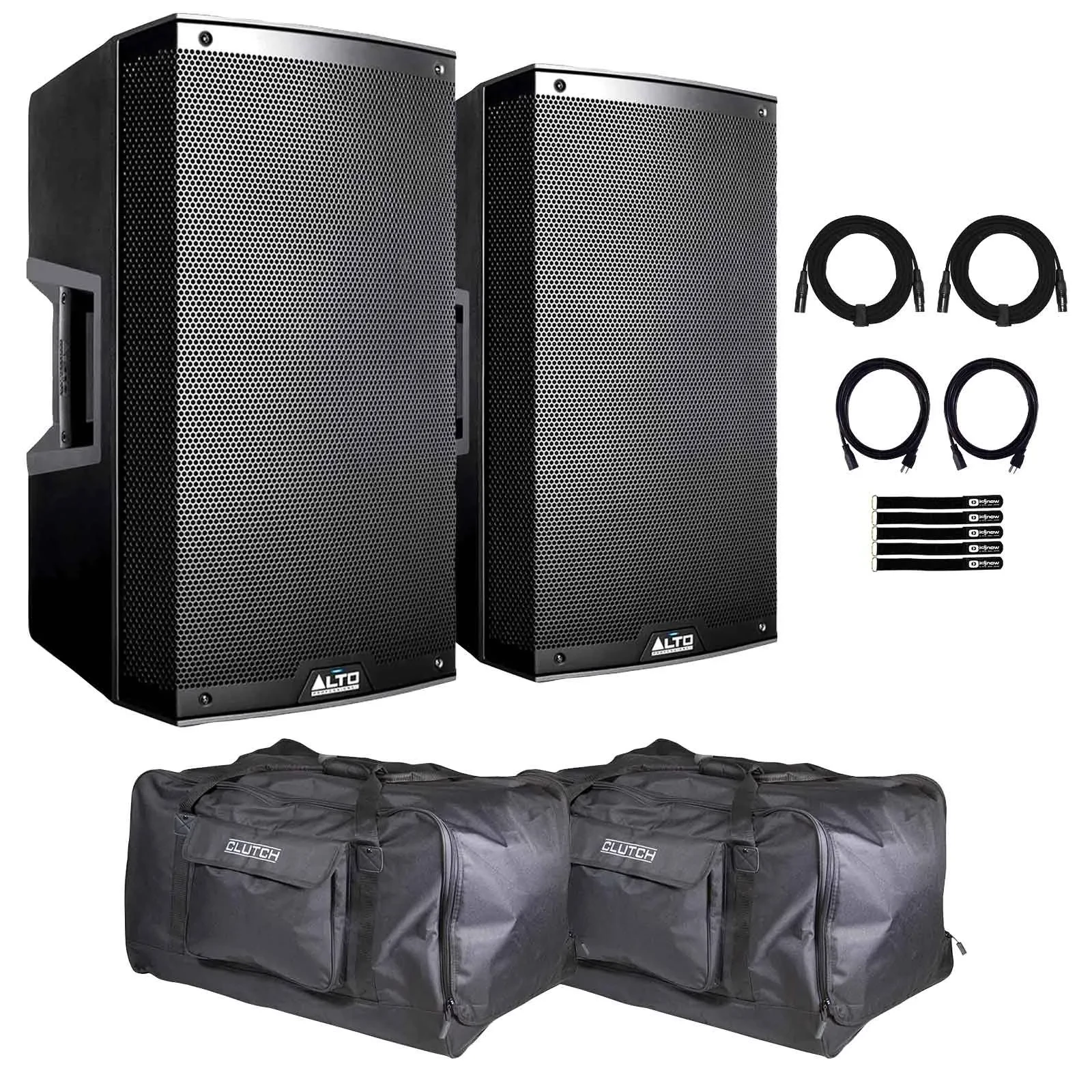 Alto Professional TS315 15" 2-Way Powered Loudspeaker 2-Pack with Bags