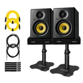 KRK K5-NA Kreate 5" Studio Monitor Reference Speakers Pair w Desk Stands