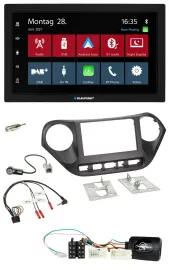 Blaupunkt Lenkrad Bluetooth DAB 2DIN USB Autoradio für Hyundai i10 ab 2014