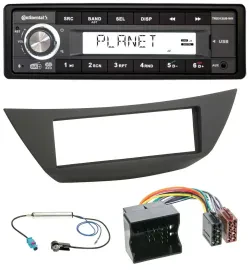 Continental USB 1DIN AUX DAB MP3 Autoradio für Renault Laguna 3 (ab 2008)