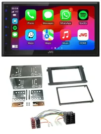 JVC Bluetooth 2DIN MP3 DAB USB Autoradio für Porsche Cayenne 2002-2007