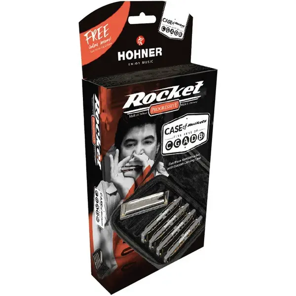 Набор губных гармошек диатонических Hohner M20135XP Rocket ProPack (C, G, A, D, Bb)