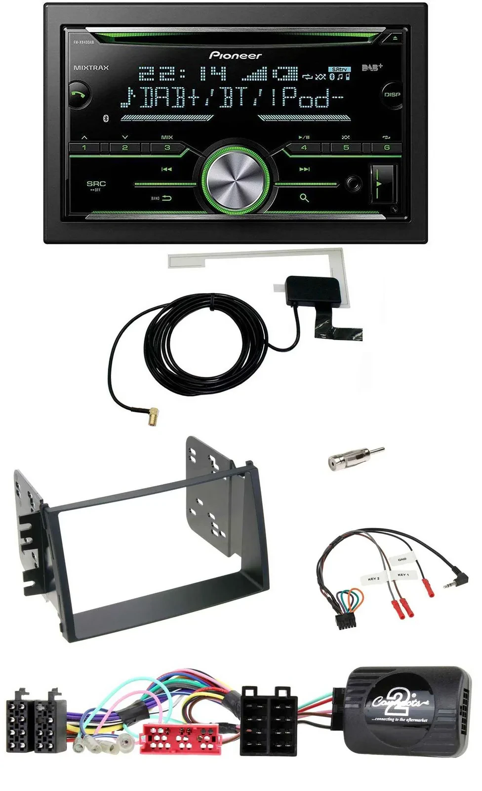 Pioneer CD USB Lenkrad Bluetooth 2DIN DAB Autoradio für Kia Soul 2009-2011