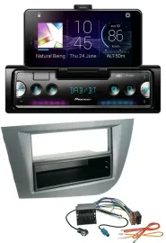 Автомагнитола для Seat Leon (с 2005) Pioneer USB MP3 Bluetooth DAB, темно-серый металлик