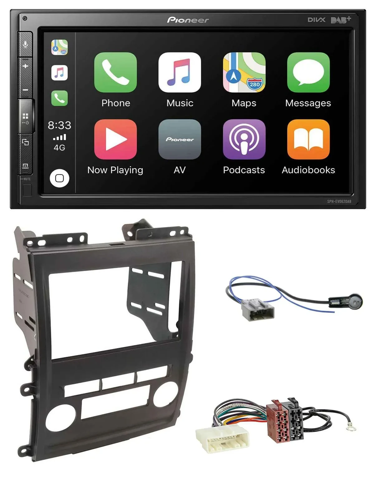 Pioneer USB MP3 DAB 2DIN Bluetooth Autoradio für Nissan Xterra 2009-2011