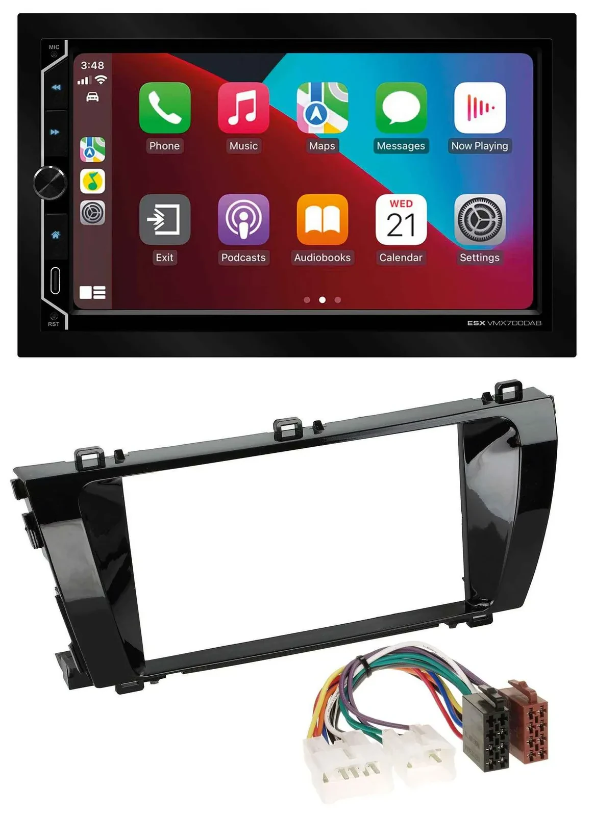 Автомагнитола для Toyota Corolla (с 2014) ESX 2DIN, DAB, USB, MP3, Bluetooth