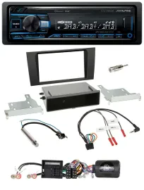 Alpine USB Bluetooth DAB Lenkrad Autoradio für Audi A4 (2000-2001)