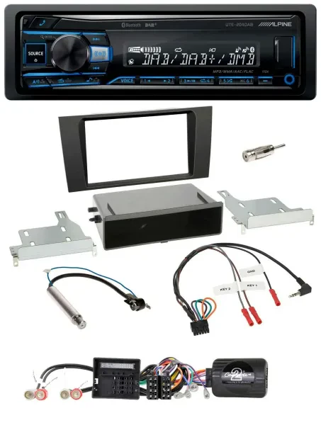 Alpine USB Bluetooth DAB Lenkrad Autoradio für Audi A4 (2000-2001)